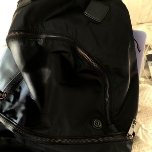 Navy blue lulu lemon backpack